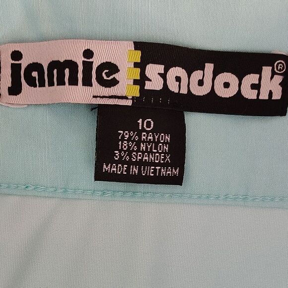 Jamie Sadock Mint Green Mini Athletic Golf Skirt Skort with Pockets Size 10 - Picture 13 of 15